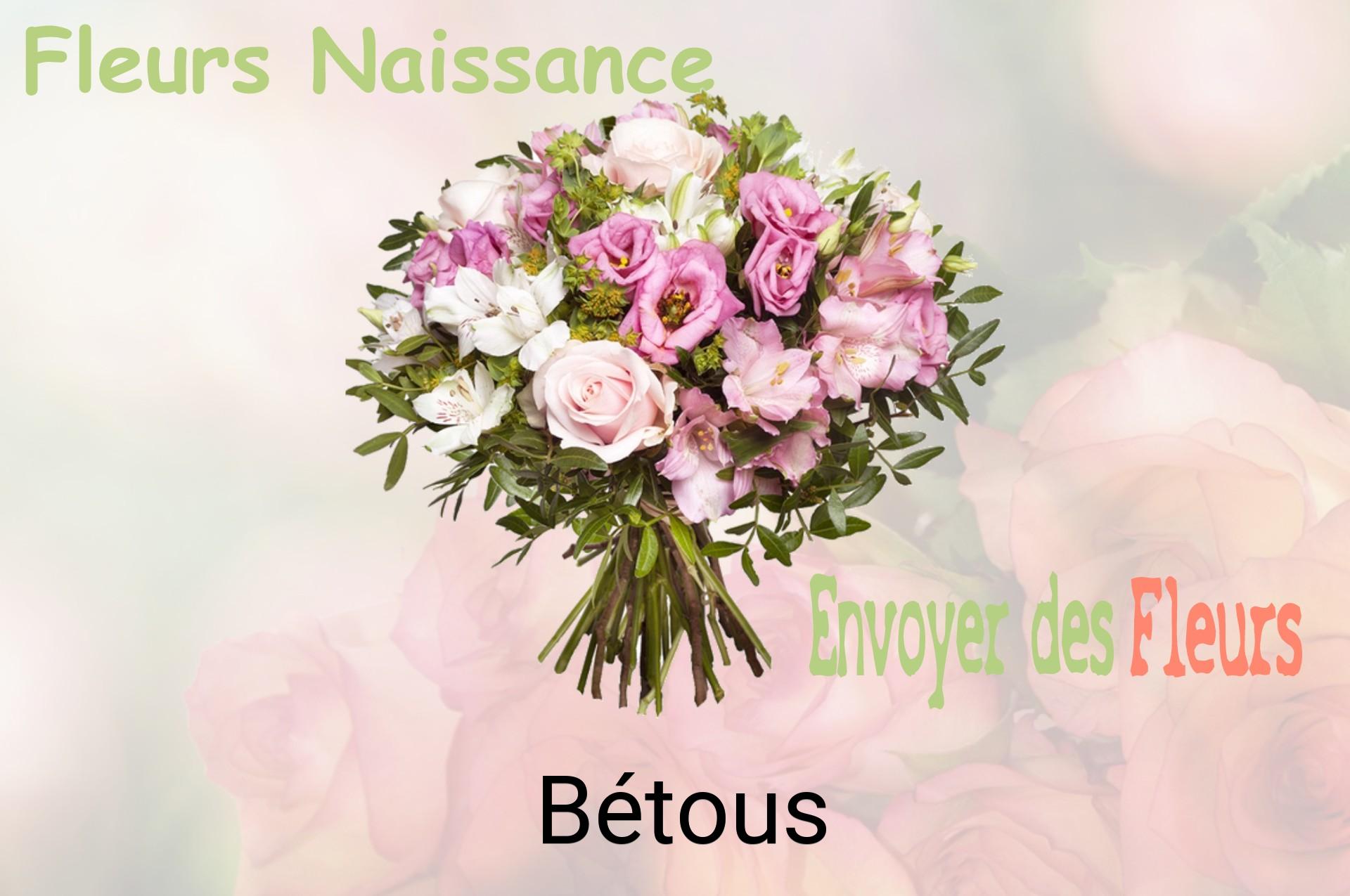 Bouquet de fleurs de naissance livré à Bétous